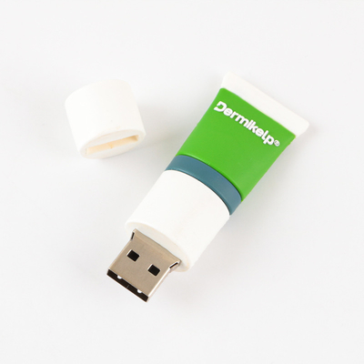 Impressão de tela de seda Dispositivos flash USB personalizados com interface USB 2.0 molde aberto por design do cliente