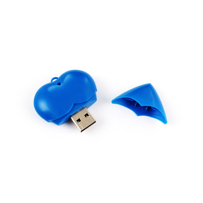 Disco flash USB de plástico à prova d'água com revestimento de óleo de borracha